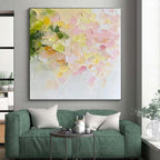 Textured Abstract Blossoms Painting with Tactile Beauty WINK415