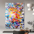 Vivid Color Explosion Abstract Painting for Creative Studios HENG411