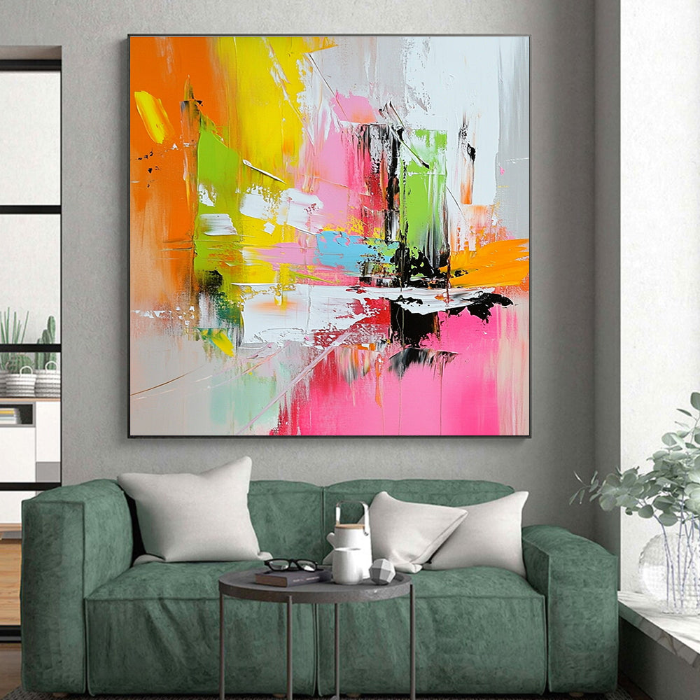 Colorful Horse Abstract Painting with Wild Spirit WINK716