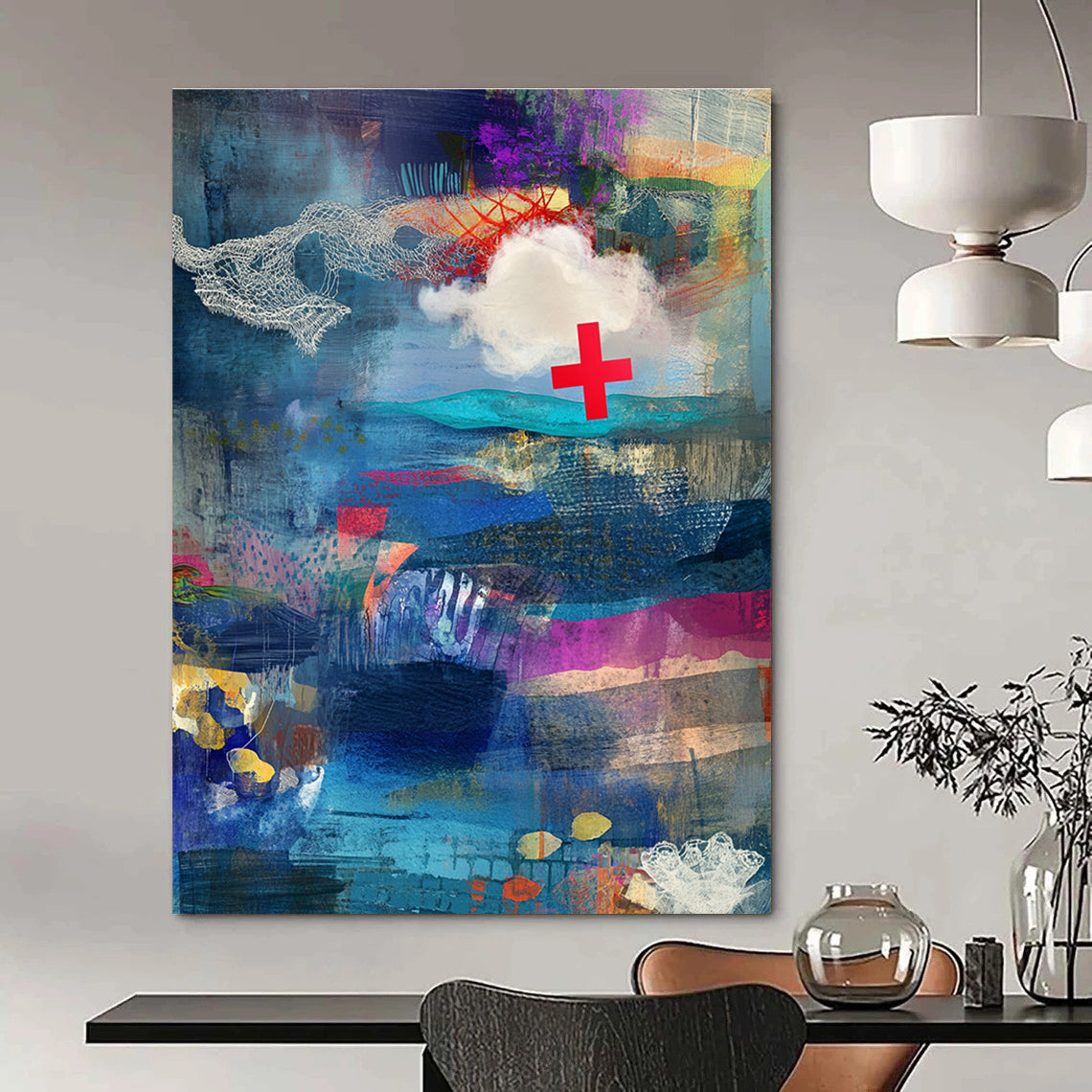 Another Collage - Style Abstract Painting for Creative Studios GAB1055