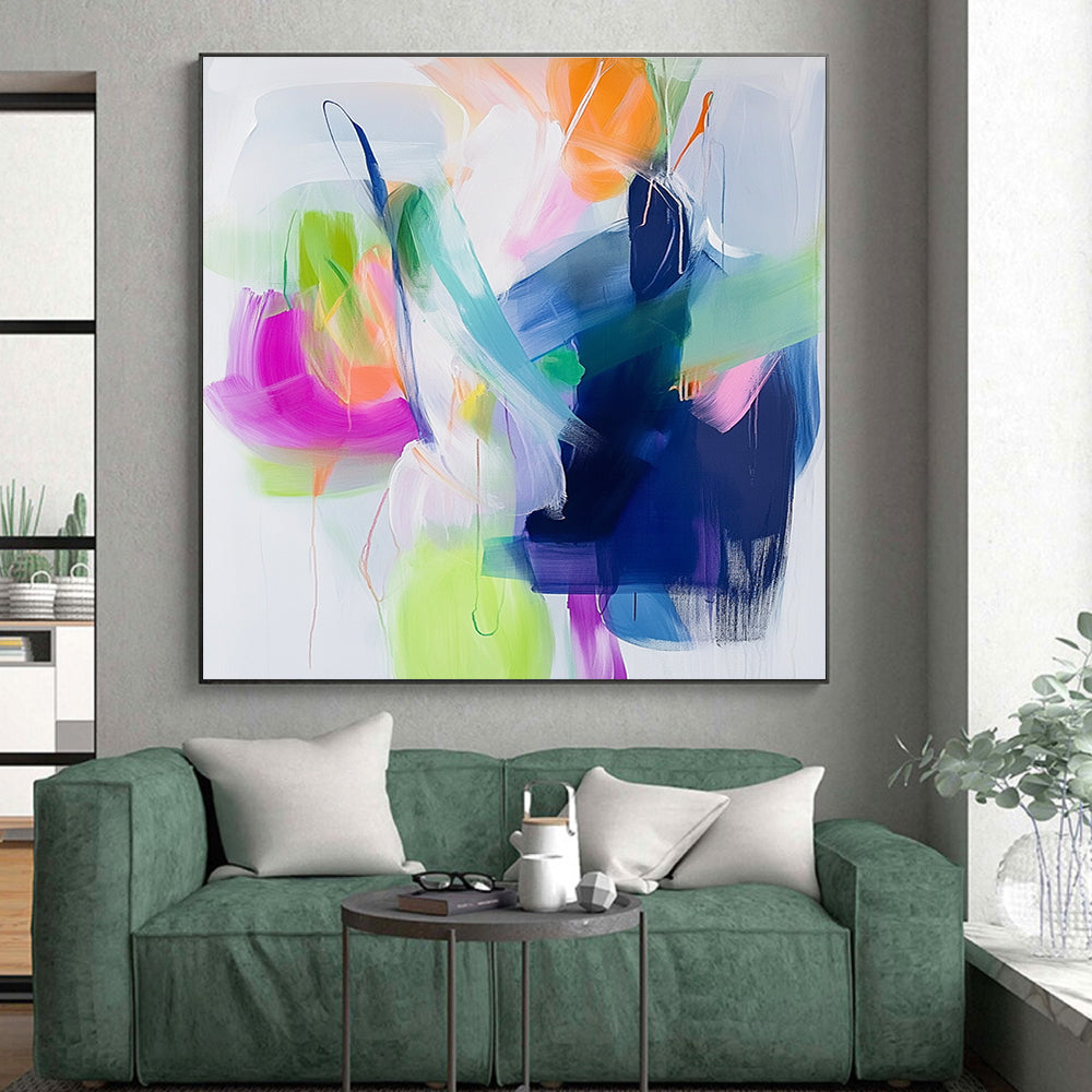 Pastel - Hued Abstract Flow Painting with Soft Movement WINK628