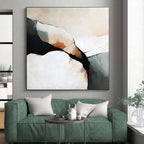 Abstract Rock Forms Painting with Subtle Earth Tones WINK441