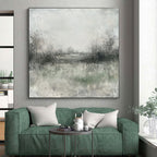 Misty Landscape Abstraction Painting with Ethereal Atmosphere WINK162