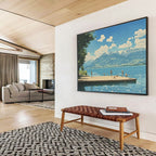 Lakeside Summer Scene  Serene Leisure ABS063