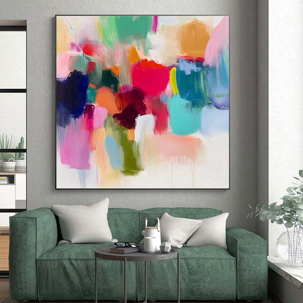 Colorful Blob Abstract Painting with Playful Forms WINK626