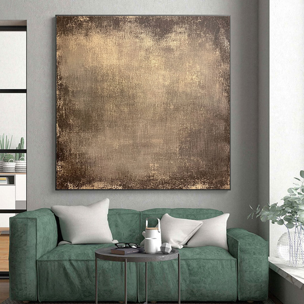 Textured Brown Background Abstract Painting with Rustic Charm WINK031