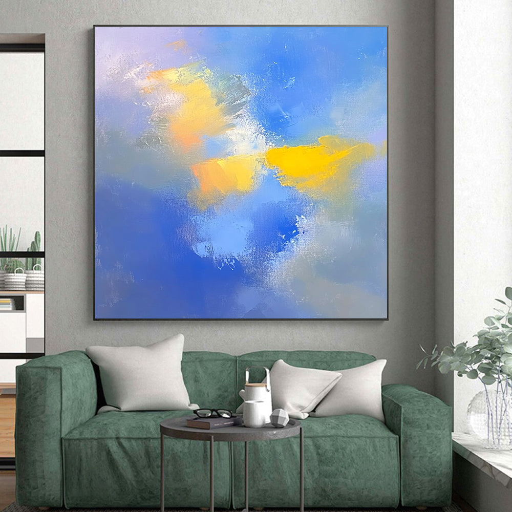 Soft Color Blend Abstract Painting with Calming Hues WINK598
