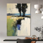River Reflection Abstract - Impressionistic Water Landscape GAB0534