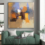Colorful Urban Scene Abstract Painting with Lively Energy WINK792