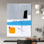Colorful Abstract Shapes Abstract Painting for Creative Studio Lounges GAB1389