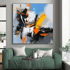 Colorful Abstract Shapes Painting with Dynamic Vitality WINK408