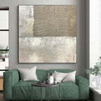 Textured Neutral Abstract Painting with Subtle Depth WINK338