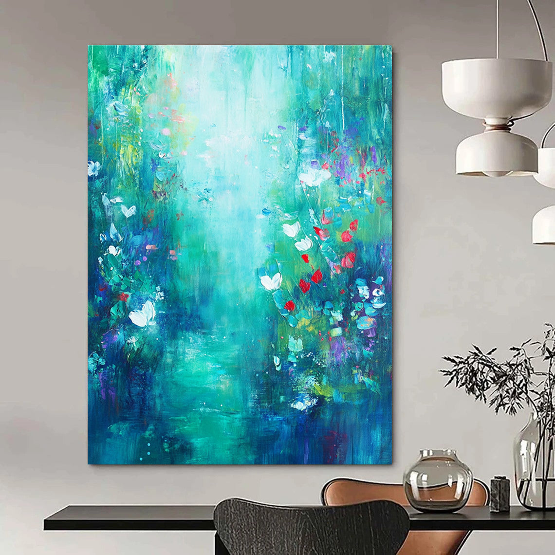 Enchanted Forest Path Painting of Magical Wilderness GAB0156