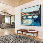 Ancient Bridge Abstract Painting for European - Style Restaurants YHT430