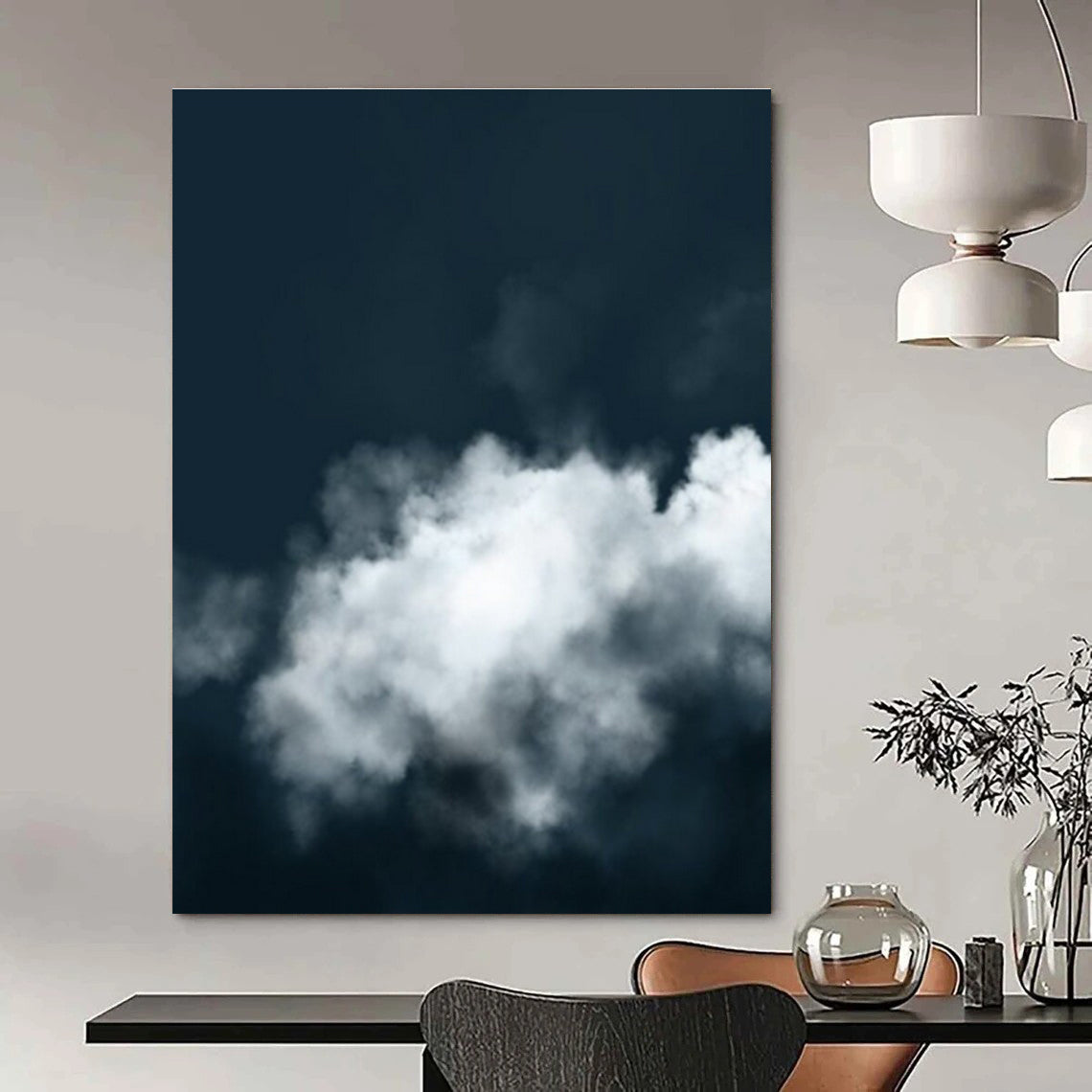 Moody Dark Sky with Clouds Abstract Photography for Dramatic Decor HENG233