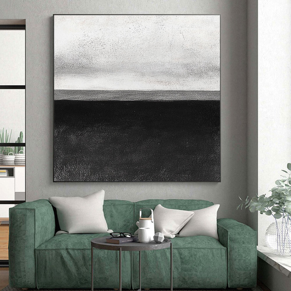 Minimalist Horizon Abstract Painting with Subtle Gradients WINK827