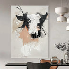 Textured Cow Portrait Abstract - Expressive Animal Abstract Painting GAB0483