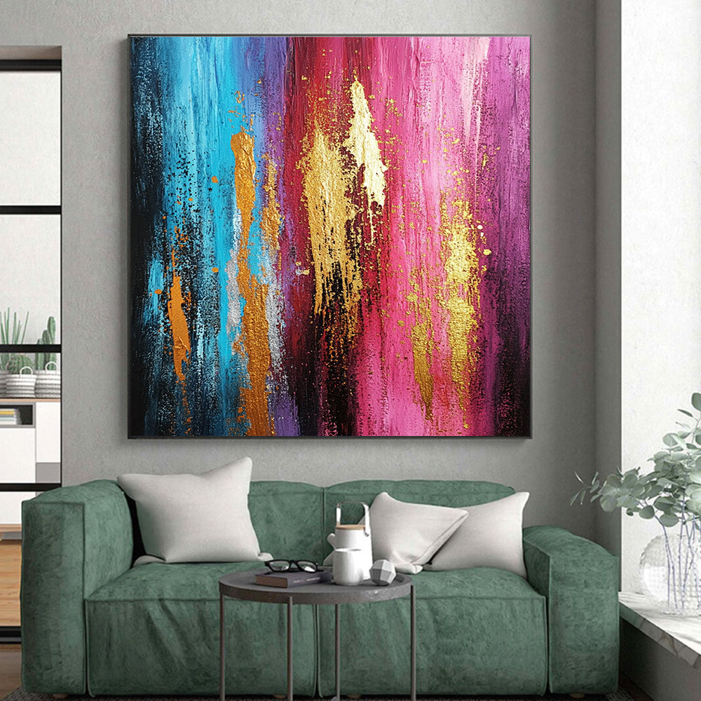 Colorful Layered Abstract Painting with Depth of Emotion WINK719