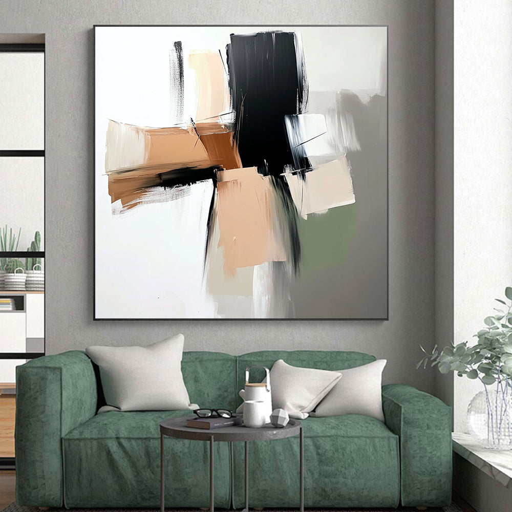 Neutral Tones Abstract Painting with Timeless Calm WINK756