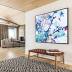 Colorful Splash Abstract Painting for Artistic Cafes YHT147