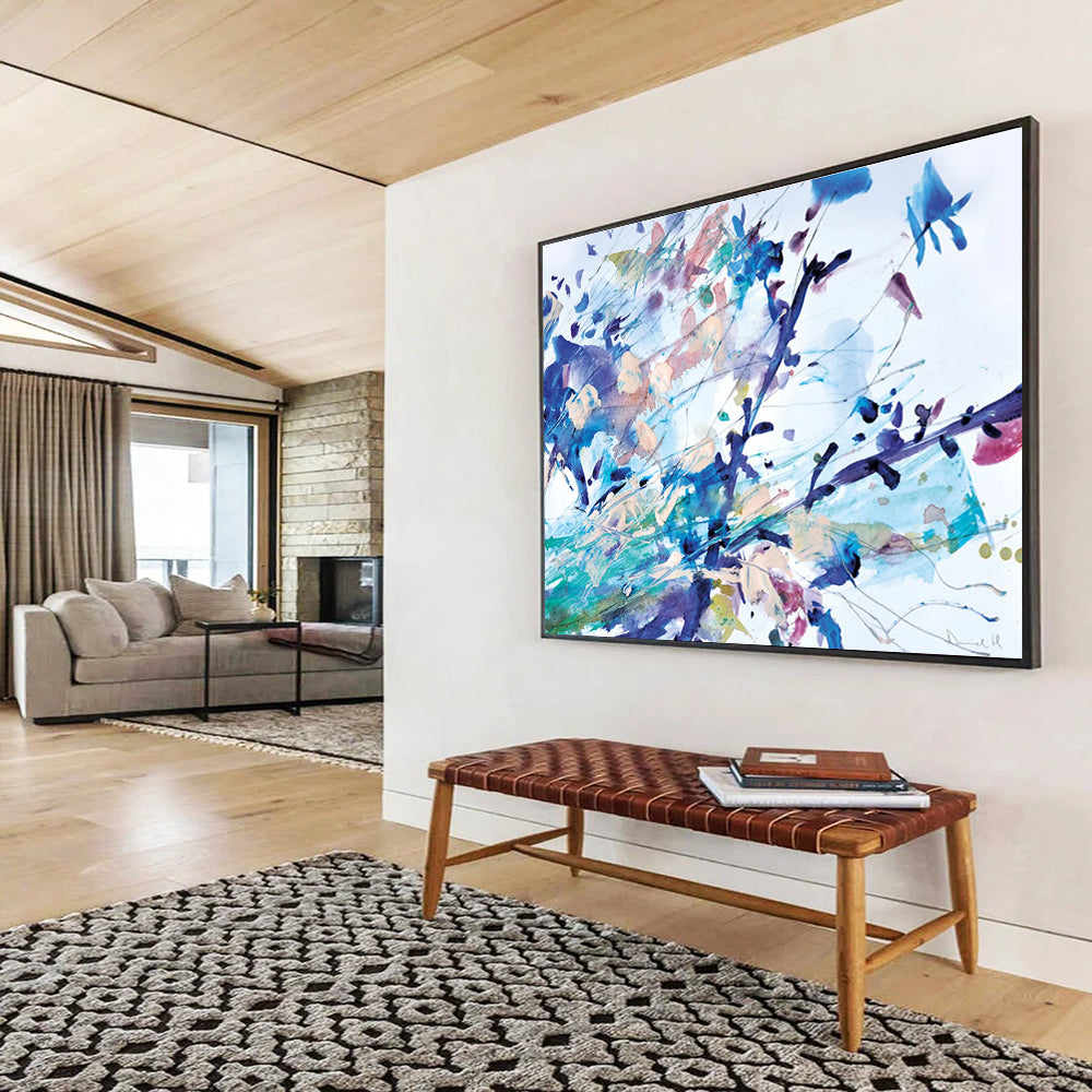 Colorful Splash Abstract Painting for Artistic Cafes YHT147