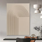 Curved Lines Relief Textured Abstract Painting for Contemporary Interiors GAB1501