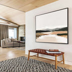 Minimalist Landscape Abstract Painting with Earthy Tones ABS241