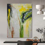 Colorful Abstract Gestures Painting for Creative Art Studios HENG458