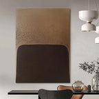 Brown Textured Minimalism Abstract Painting with Subtle Layers GAB0072