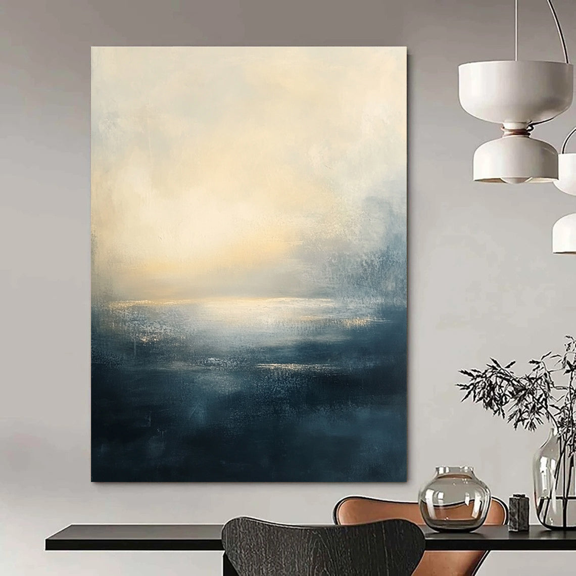 Calm Sea Horizon - Minimalist Seascape Abstract Painting GAB0582