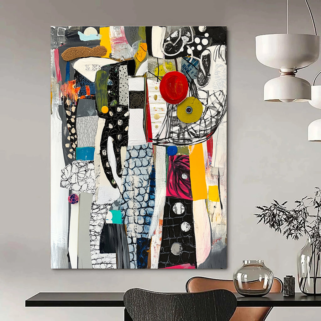 Mixed - Media Abstract Painting for Contemporary Art Galleries GAB1056