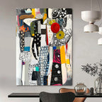 Mixed - Media Abstract Painting for Contemporary Art Galleries GAB1056