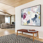 Soft - Colored Floral Abstract Painting ABS210