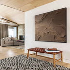 Sand Dune Abstract Painting for Nature - Inspired Spaces YHT094