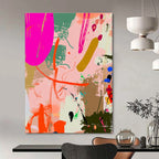 Colorful Abstract Doodles Painting for Creative Studios GAB0972