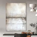 Gray Textured Abstract - Minimalist Landscape Art GAB0560