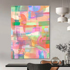 Pastel Color Block Abstract Painting for Whimsical - Styled Studios GAB1042