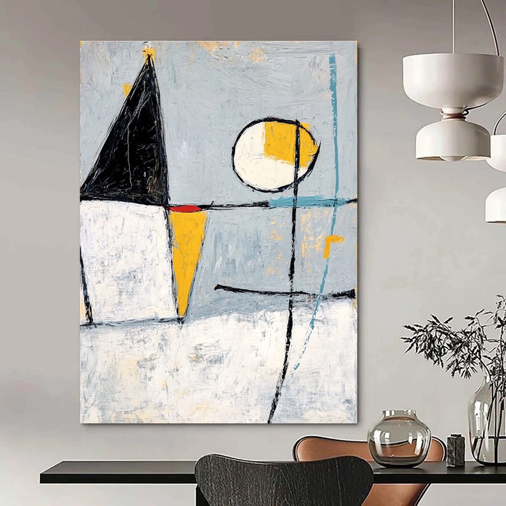 Geometric Shapes Abstract Painting for Modern - Styled Lofts GAB1087