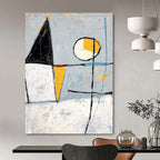 Geometric Shapes Abstract Painting for Modern - Styled Lofts GAB1087