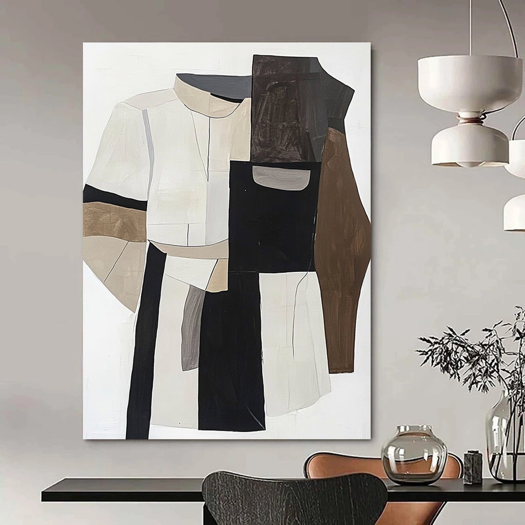 Abstract Clothing Collage Geometric Fashion Abstract Painting GAB0260