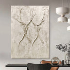 Textured Antler Forms Abstract Painting of Natural Textures GAB0112