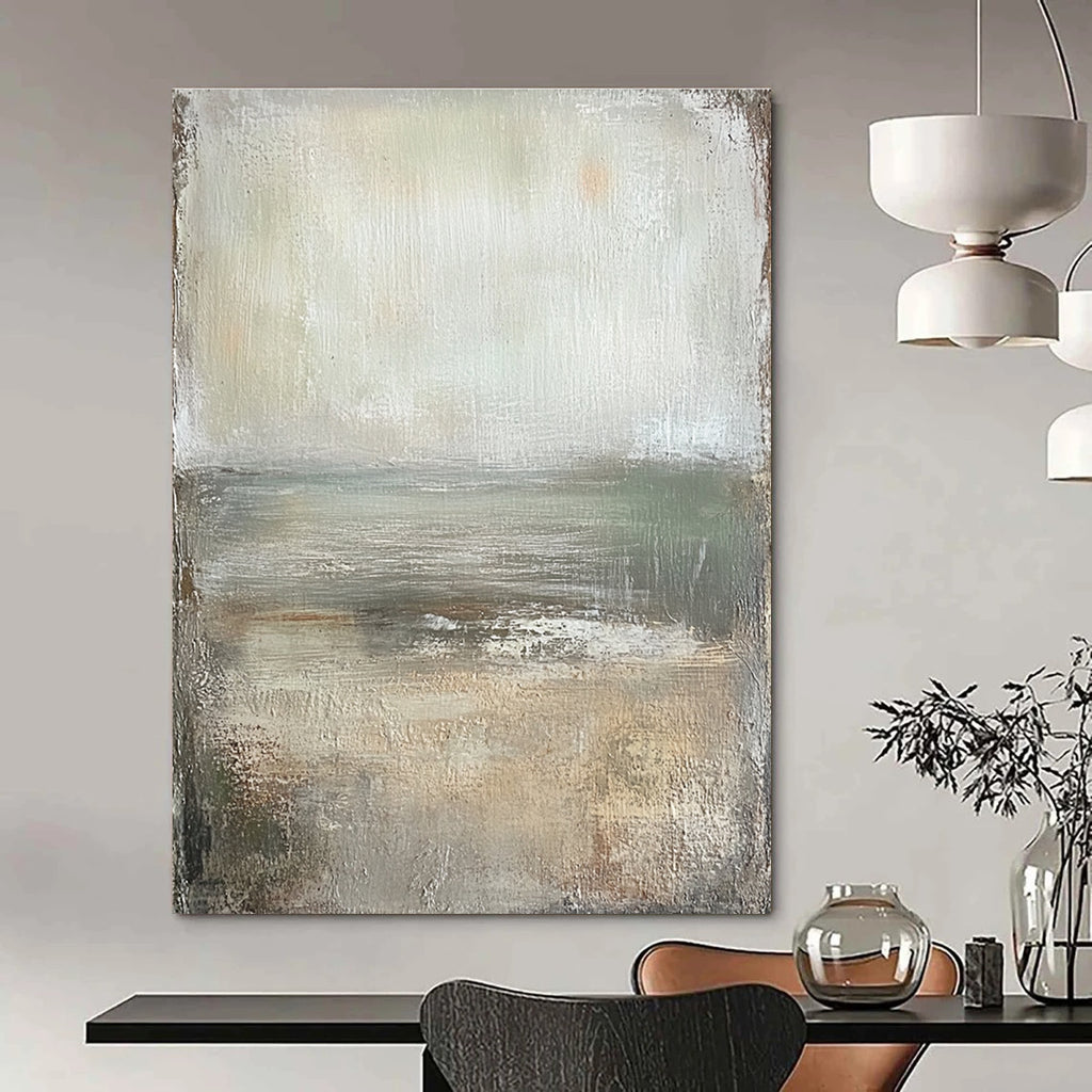 Sea and Sky Abstract Painting for Beach House Bedrooms GAB0759