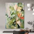Tropical Floral Bunch Abstract Painting for Coastal Home Verandas HENG083