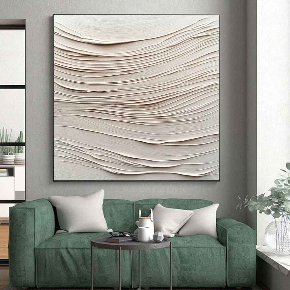 Textured - Wave Abstract Painting with 3D Effects WINK873