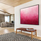 Pink Gradient Abstract Painting with Soothing Ambiance ABS429
