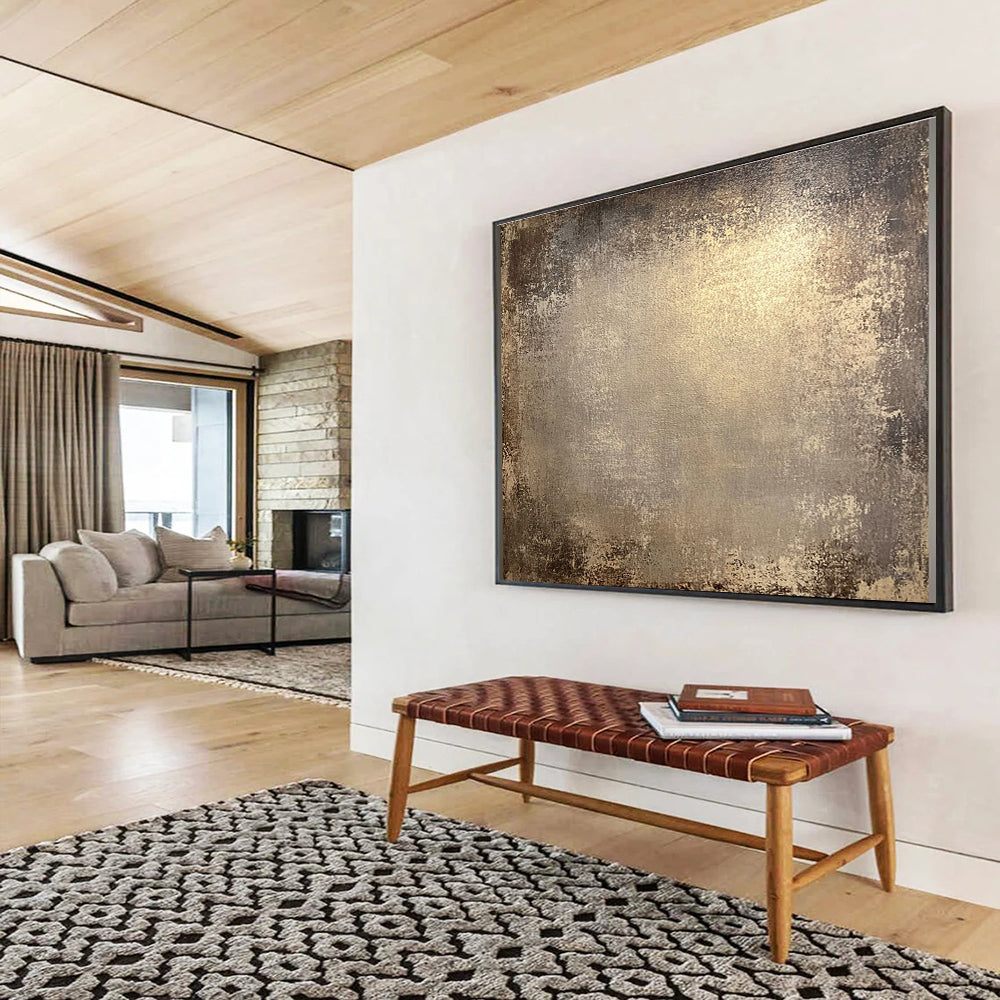 Textured Neutral Tones Timeless Elegance Abstract Painting ABS124