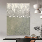 Beach Wave Texture Minimalist Coastal Abstract Painting GAB0286