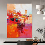 Cityscape Abstract Painting for Modern - Styled Living Rooms GAB1038