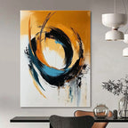 Dynamic Swirls Abstract Painting for Energetic Studios GAB1086
