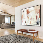 Subtle Hue Abstract Painting for Minimalist Dining Rooms YHT145